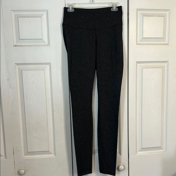 WHITE HOUSE BLACK MARKET Gray Ponte Knit Runway Leggings Size 10 Long Stretch - Picture 2 of 11